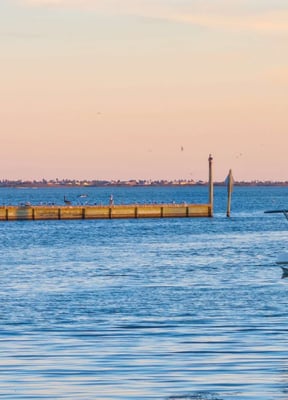 Aransas Pass harbor and ferry channel