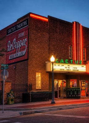 Heart of Lubbock streetscape