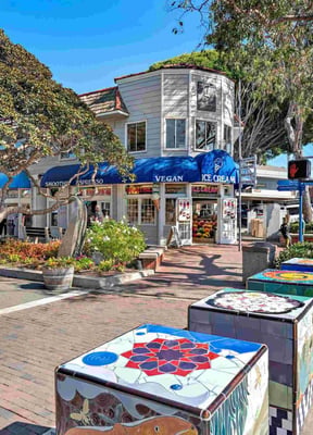 Laguna Beach village near Main Beach and Heisler Park