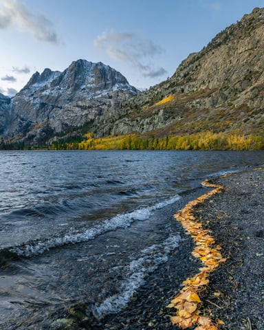 June Lake Silver Lake autumn fall color Eastern Sierra