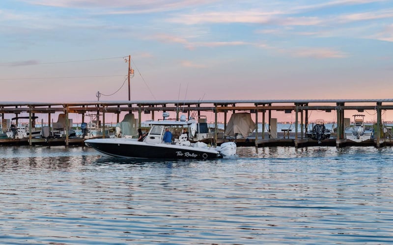 Waterfront view toward Bluff's Landing and the marina